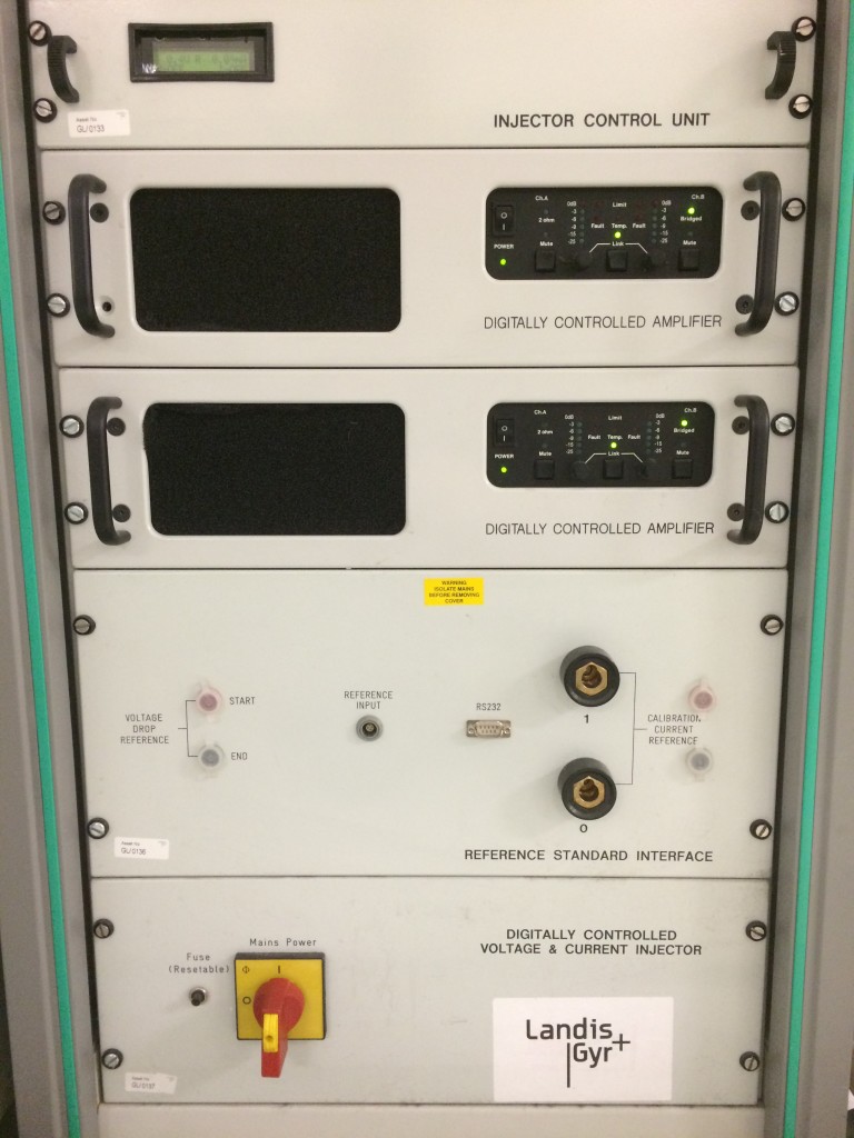 Original "debadged" MC1250s still hard at work in a test rack at Landis and Gyr